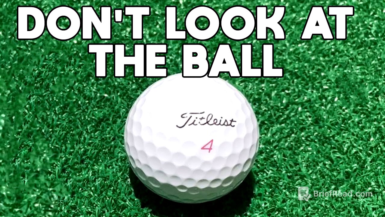 The SECRET to playing GREAT golf. DON'T focus on the golf ball