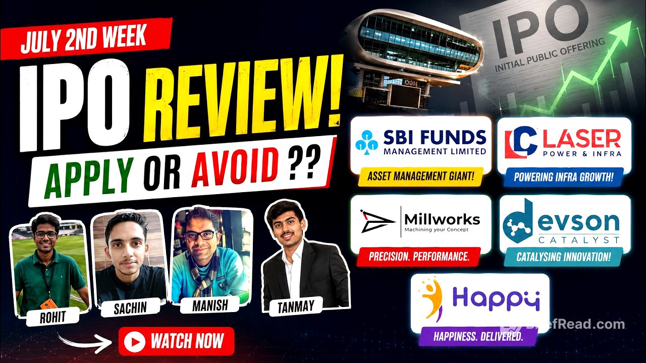 SBI AMC, Laser power & other July 2nd week IPOs - Apply/Avoid? Primary Market Chatter