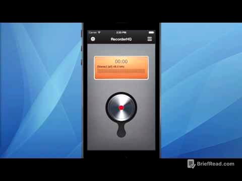 RecorderHQ  A free voice recorder app for iPhone & iPad