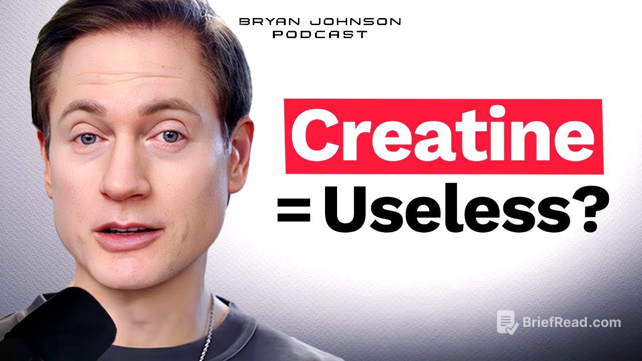 Creatine, Sleep Trackers, and AI Doctors | Bryan Johnson Podcast