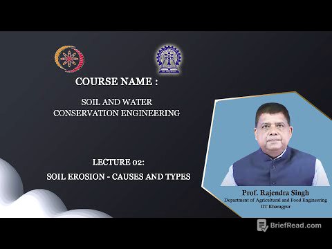 Lecture 2 Soilerosion causes and type