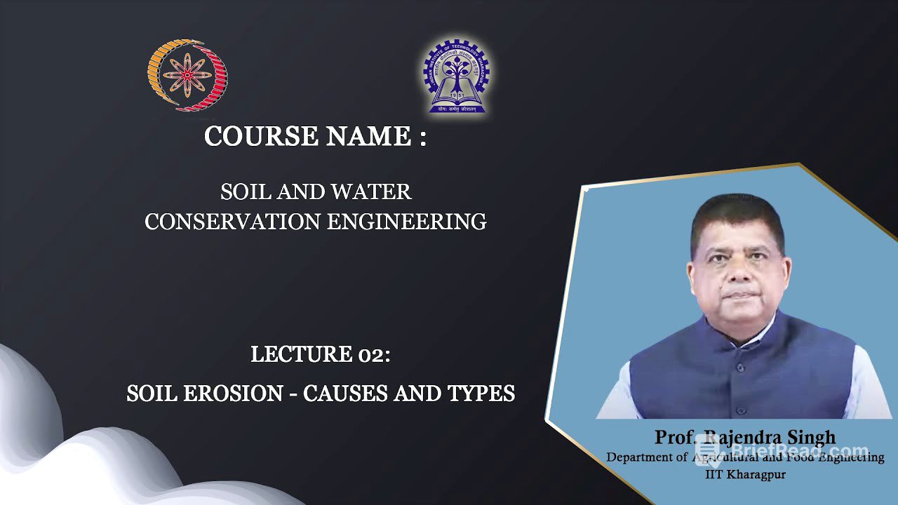 Lecture 2 Soilerosion causes and type