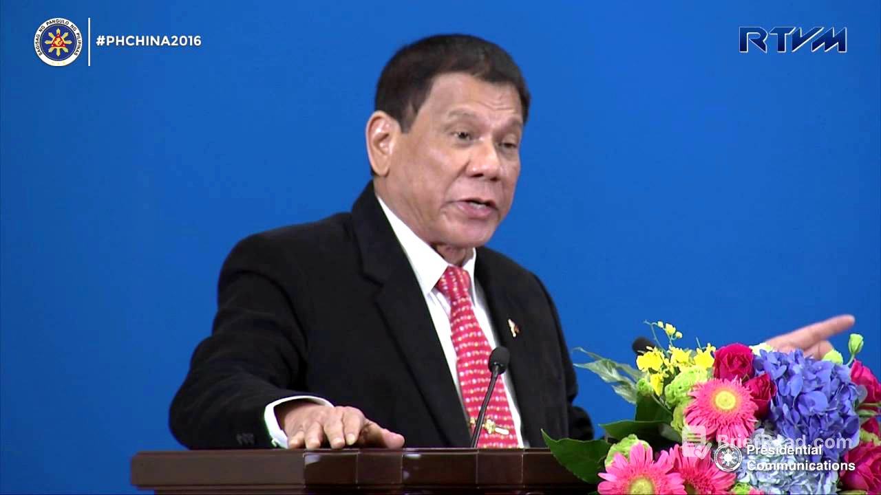 Philippine-China Trade and Investment Forum (Speech) 10/20/2016