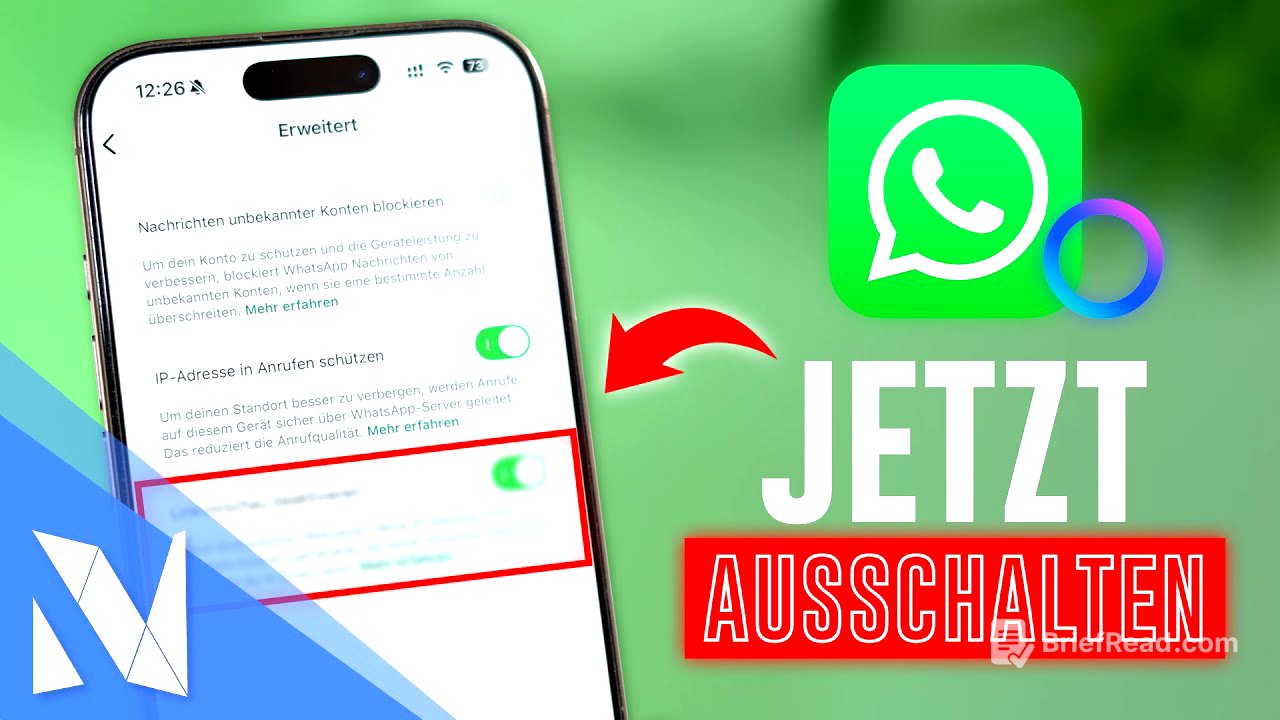 Schalte diese WhatsApp-Funktion SOFORT aus! | Nils-Hendrik Welk