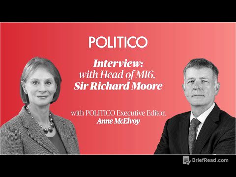 POLITICO Interview with Richard Moore, Head of MI6