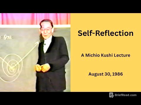 Self Reflection   A 1986 Michio Kushi Lecture