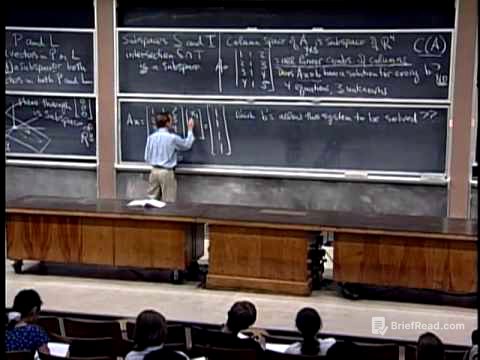 6. Column Space and Nullspace