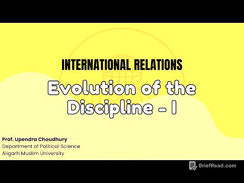 Evolution of the Discipline -I