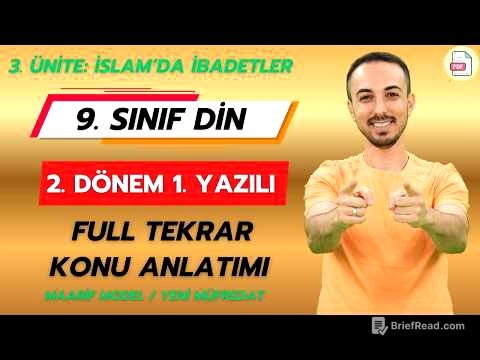 9. Sınıf Din Kültürü 2. Dönem 1. Yazılıya Hazırlık #2026