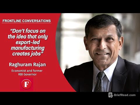 Don’t focus on the idea that only export-led manufacturing creates jobs: Raghuram Rajan
