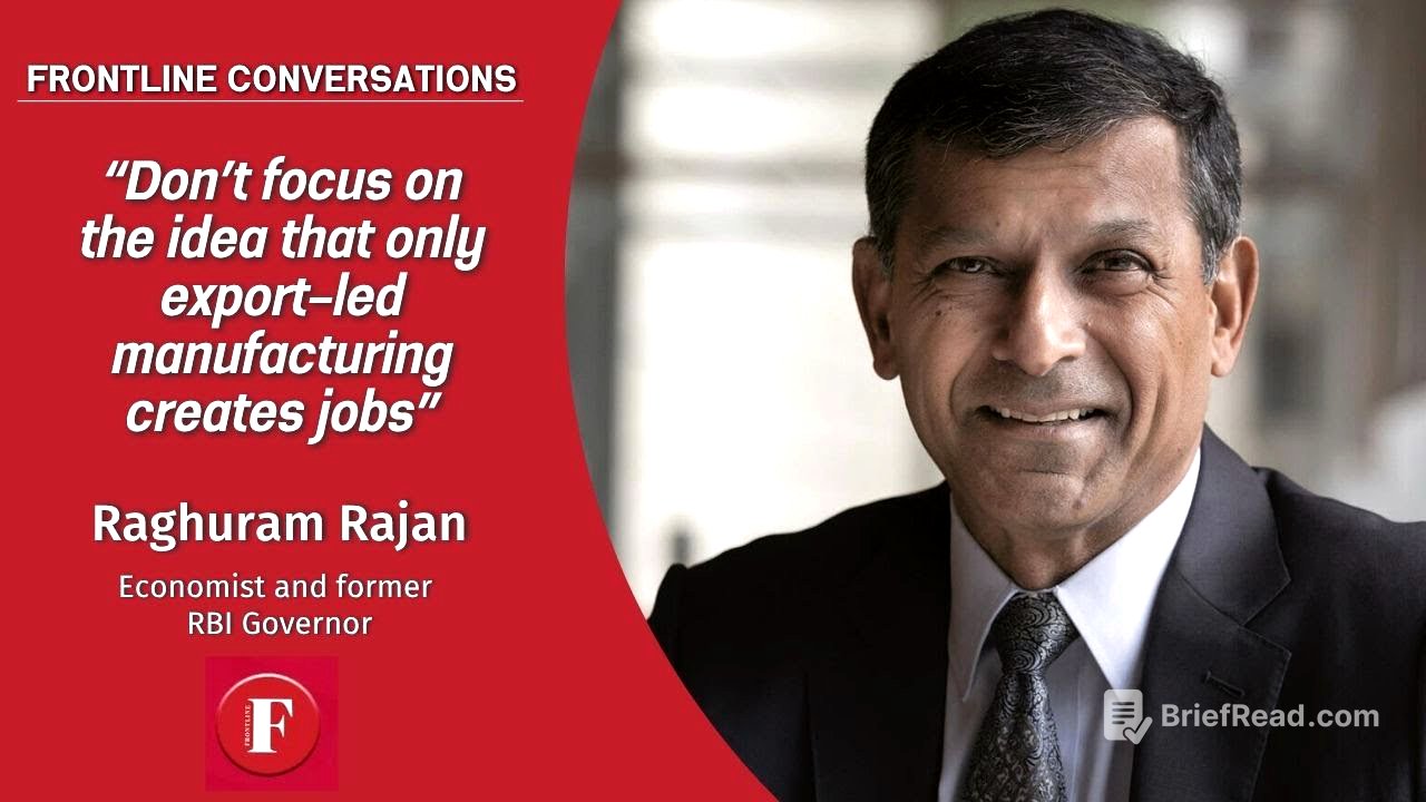 Don’t focus on the idea that only export-led manufacturing creates jobs: Raghuram Rajan