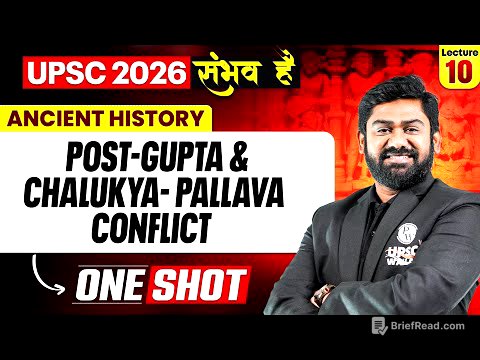 Complete Ancient History | Post Gupta And Chalukya Pallava Conflict One SHOT 🔥 | for UPSC 2026