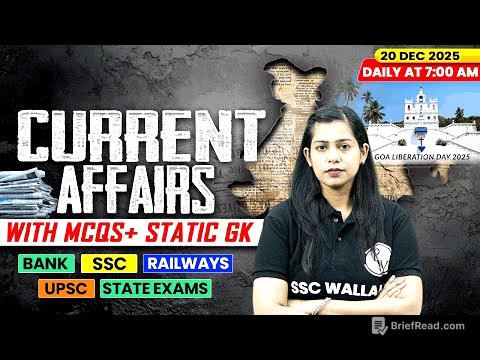 Current Affairs Today | 20 December Current Affairs 2025 | Daily Current Affairs | By Krati Mam