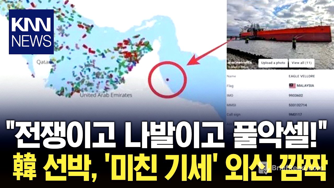 "다른 나라 멈췄는데 어떻게?" 호르무즈 뚫은 韓 선박 '깜짝' / KNN