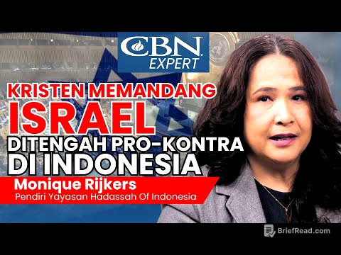 KRISTEN MEMANDANG ISRAEL DITENGAH PRO DAN KONTRA DI INDONESIA - Monique Rijkers | CBN Expert