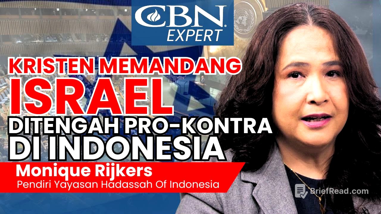 KRISTEN MEMANDANG ISRAEL DITENGAH PRO DAN KONTRA DI INDONESIA - Monique Rijkers | CBN Expert