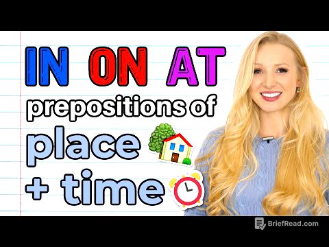 IN / ON / AT - Prepositions of PLACE AND TIME | English Grammar Lesson (+ Free PDF & Quiz)
