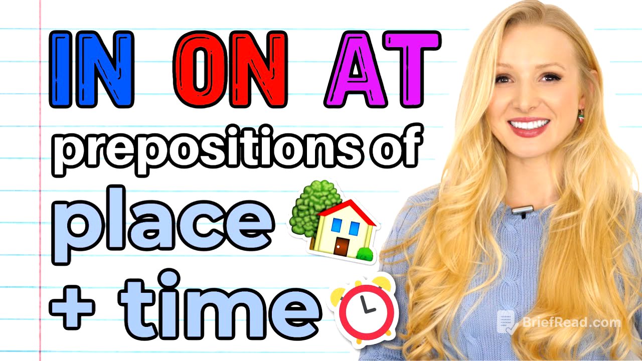 IN / ON / AT - Prepositions of PLACE AND TIME | English Grammar Lesson (+ Free PDF & Quiz)