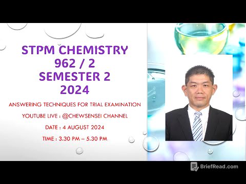 2024 STPM CHEMISTRY SEM 2 ANSWERING TECHNIQUES