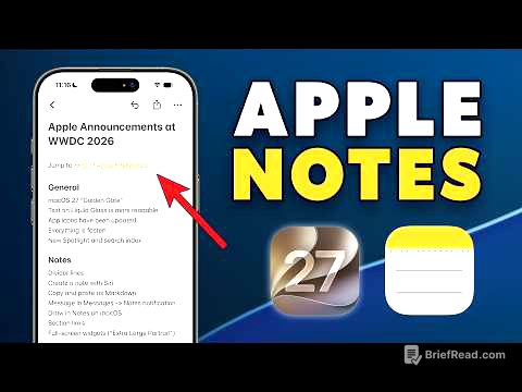 What’s new in Apple Notes in iOS 27?