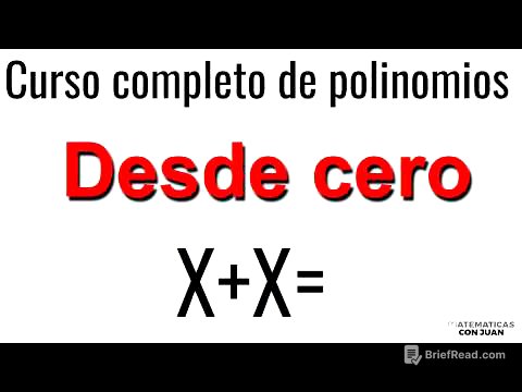 CURSO DE POLINOMIOS DESDE CERO. Álgebra Básica