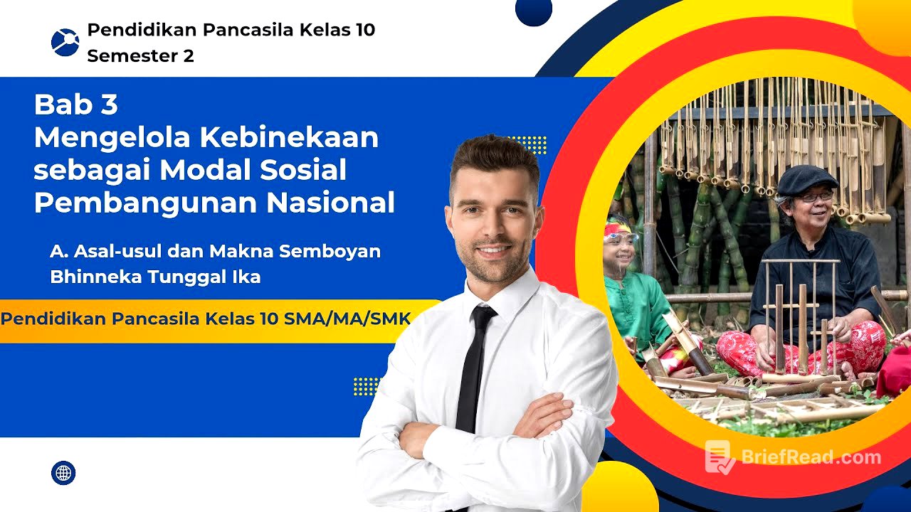 Materi Pendidikan Pancasila Kelas 10 Semester 2 A. Asal Usul dan Makna Semboyan Bhinneka Tunggal Ika