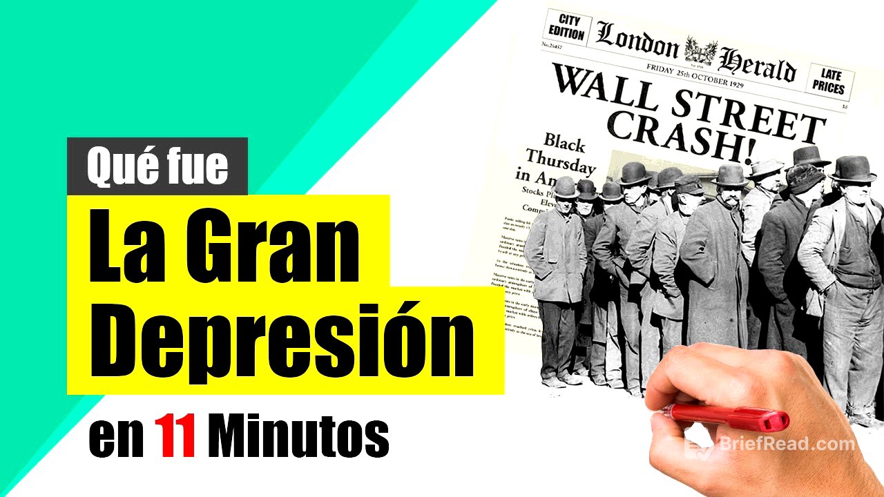 ¿Qué fue la GRAN DEPRESIÓN de 1929? - Resumen | Contexto, causas y consecuencias.