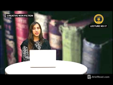 Creative Nonfiction Lecture 17th