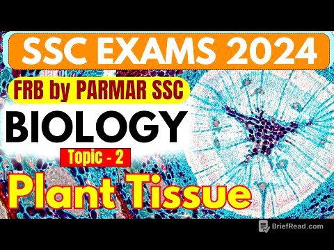 GK FOR SSC EXAMS 2024 | FRB | PLANT TISSUES | PARMAR SSC