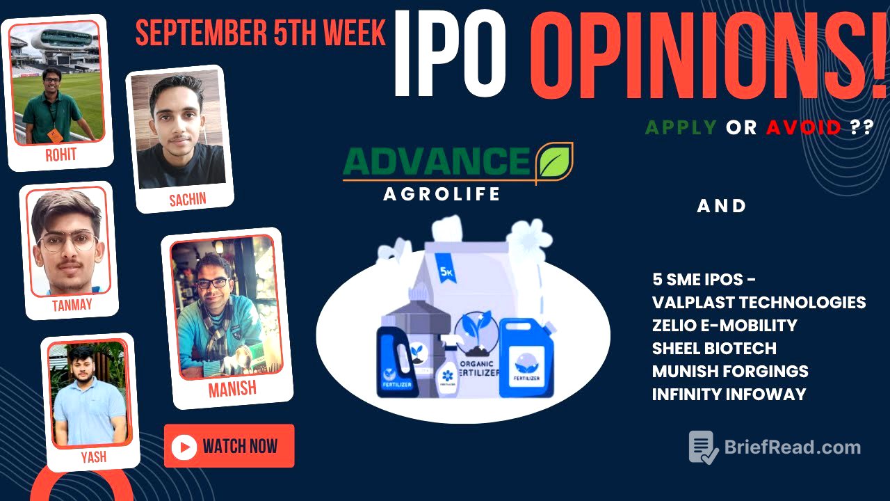 Advance Agolife, Valplast & other September 5th Week IPOs : Apply/Avoid? Primary Market Chatter