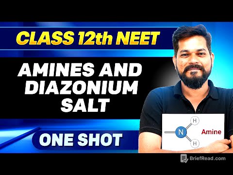 AMINES & DIAZONIUM SALT in ONE SHOT || All Concepts, Tricks & PYQ || Ummeed NEET