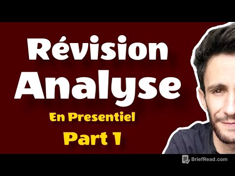 Révision Analyse |Part 1|