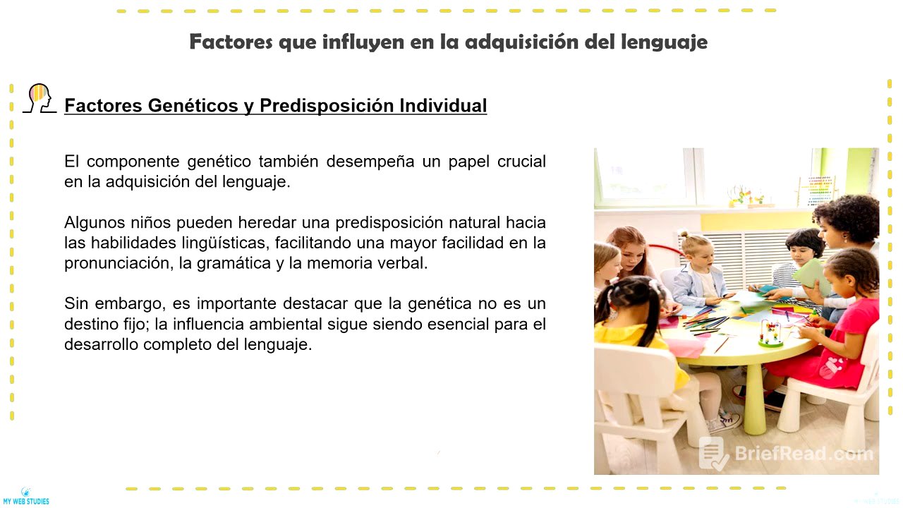 📚 🏫 Factores que influyen en la adquisición del lenguaje