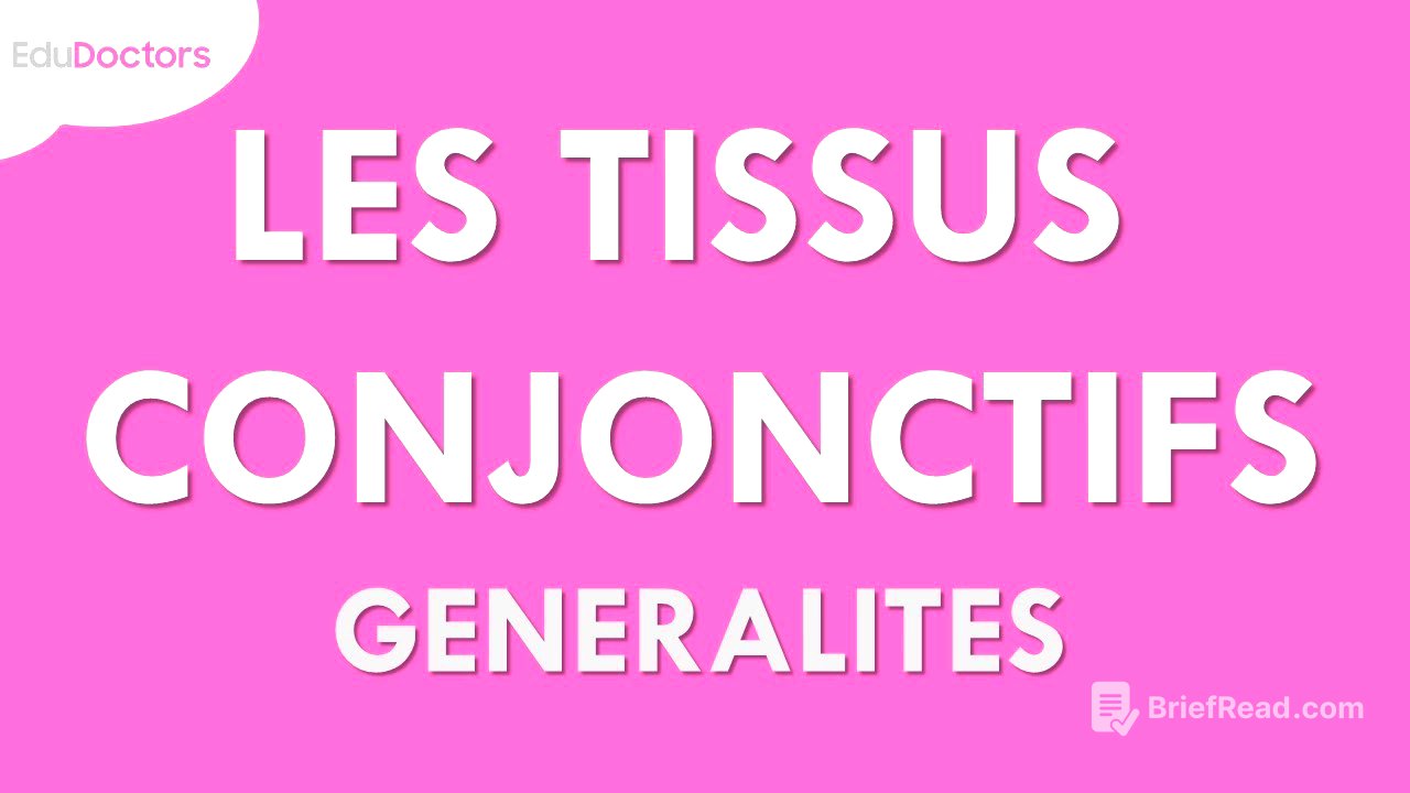 Les tissus conjonctifs : généralités - Histologie