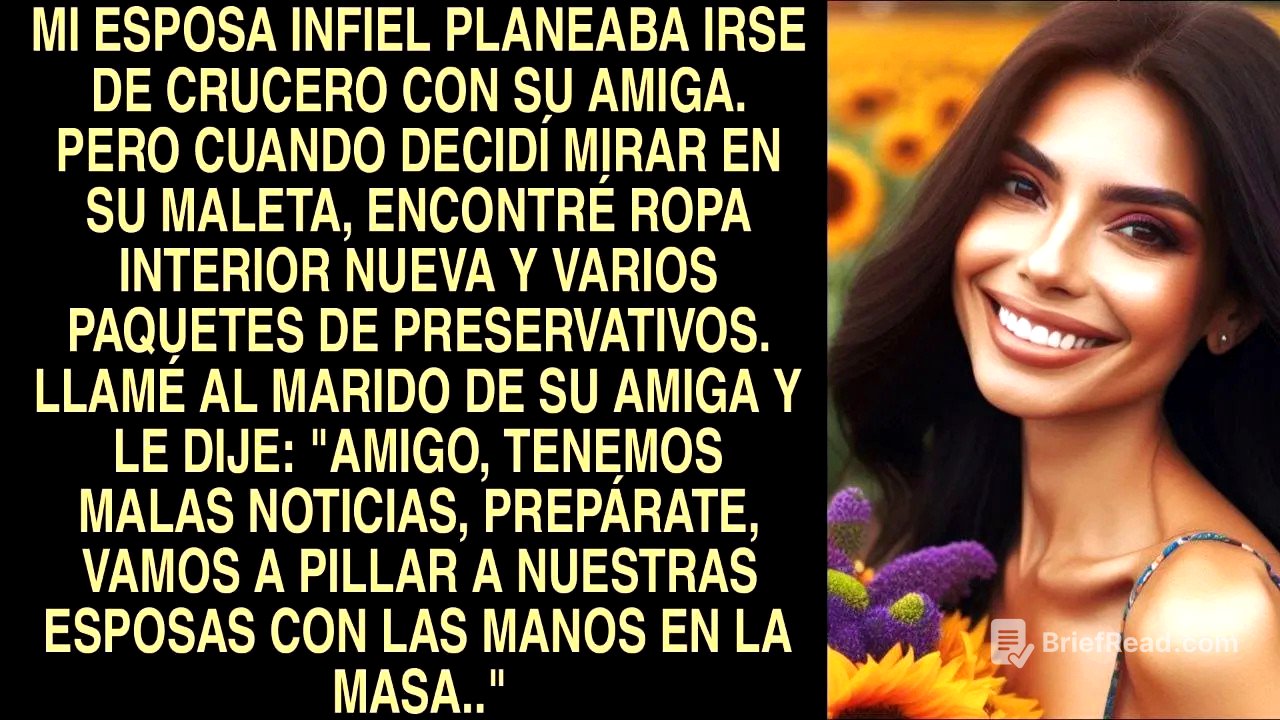 Mi Esposa Infiel Planeaba Irse De Crucero Con Su Amiga  Pero Cuando Decidí Mirar En Su Maleta,