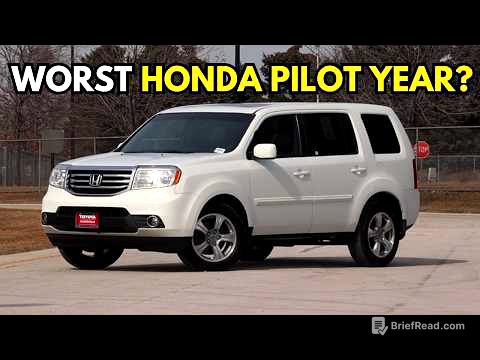 Honda Pilot Best Years to Keep and Worst Years to AVOID