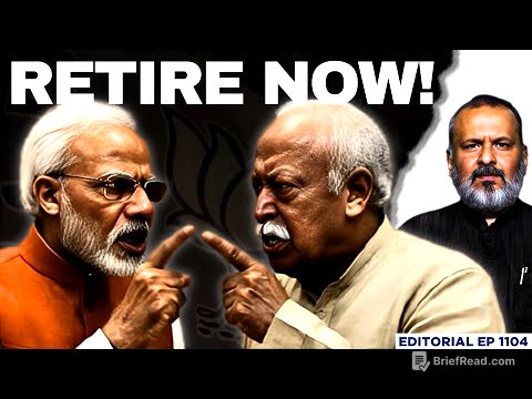 5 Reasons Why Bhagwat Wants Modi To Retire | Editorial with Sujit Nair | BJP | RSS