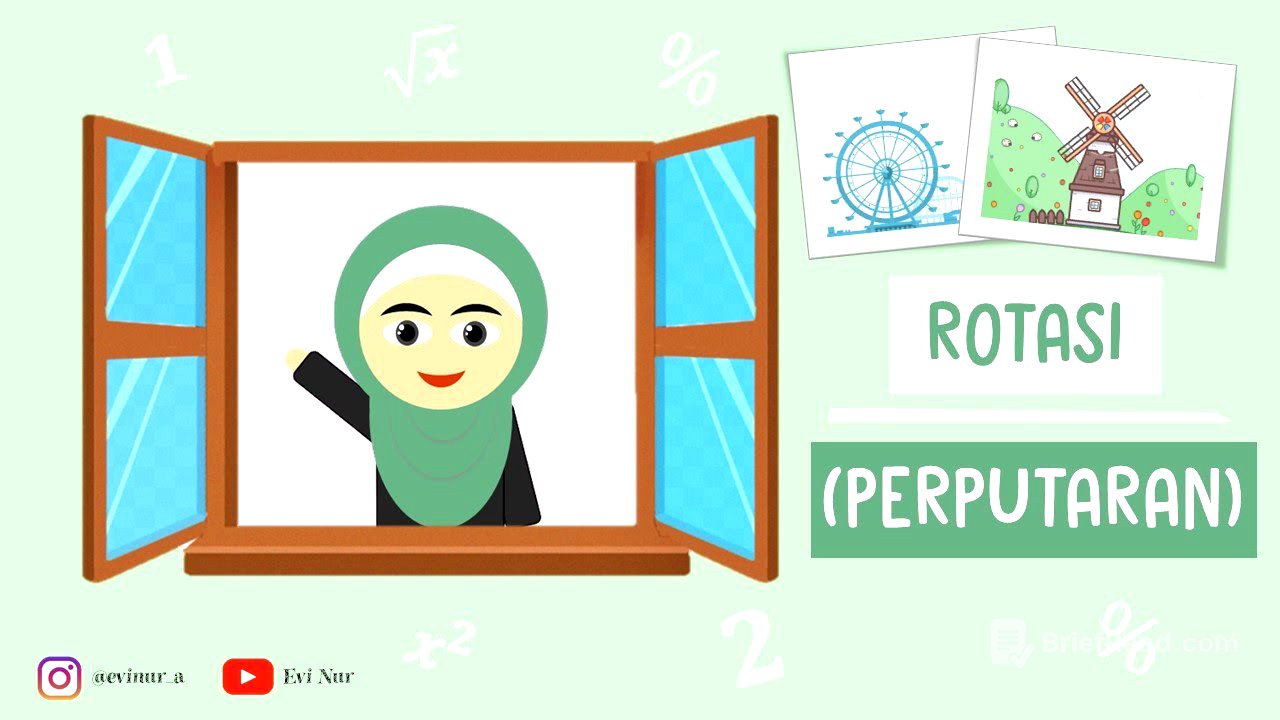 ROTASI (PERPUTARAN) || TRANSFORMASI GEOMETRI