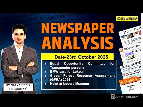 Newspaper Analysis for UPSC and APSC |23rd October 2025 | APSC and UPSC Exam Preparation | SPM IAS
