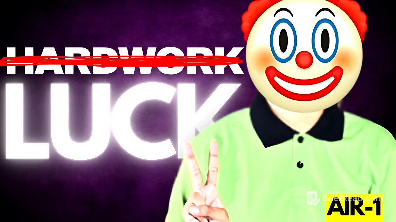 IT'S YOUR STUPID LUCK..ACCEPT IT.