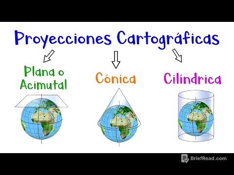 🌎 Proyecciones Cartográficas: Cónica, Cilíndrica, Plana o Acimutal 🗺 [Fácil y Rápido]