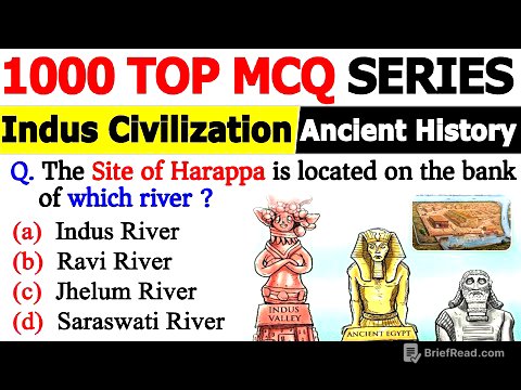 Ancient History | Indus Valley Civilization MCQs | Top 1000 Most Important MCQs | Marathon Ancient