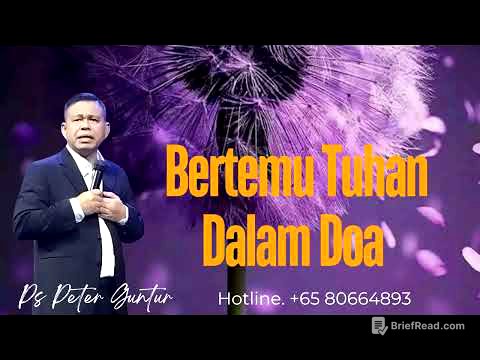 BERTEMU ALLAH DALAM  DOA DAN KEINTIMAN  BERJUMPA DENGAN URAPANYA - PETER GUNTUR