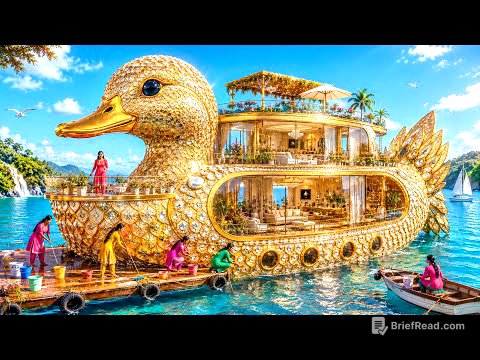 💎🦆🌊 THE GIANT DIAMOND DUCK HOUSE ADVENTURE! 🏡✨🚤😱 | They Found a Mysterious House Underwater! 🌊💎🦆
