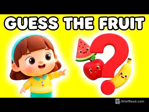 Guess the Fruit Name 🍎 | Fruits for Kids | Fun Toddler Game