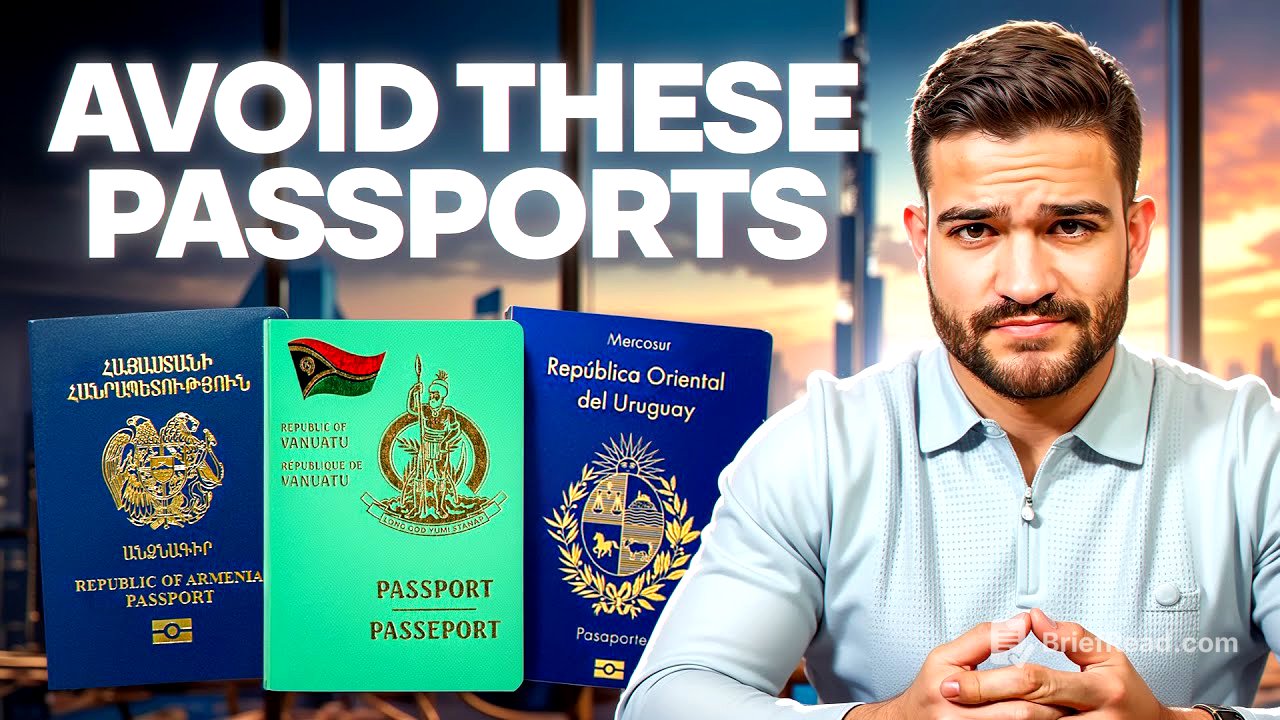 3 citizenships to avoid like the plague - you've been warned