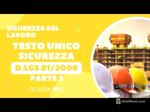 D.Lgs. 81/2008 – Parte 3 – Sicurezza sul lavoro: attrezzature, DPI e vigilanza | Concorsi