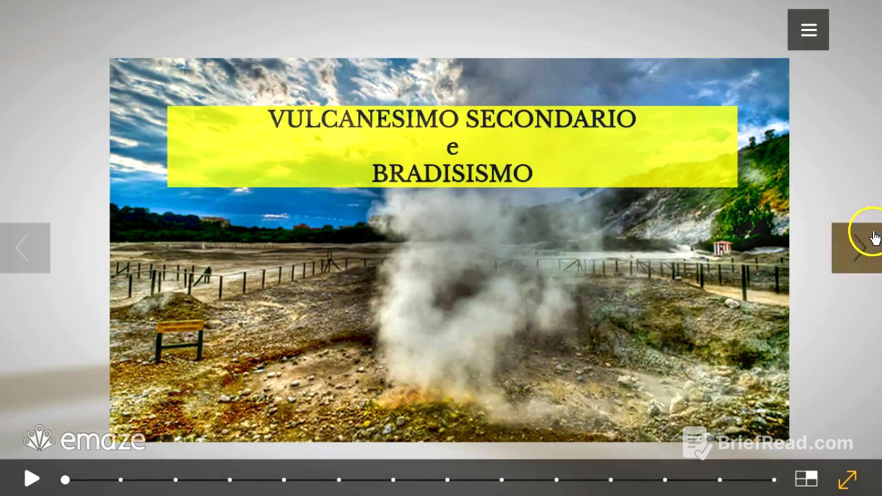 Fenomeni di vulcanesimo secondario