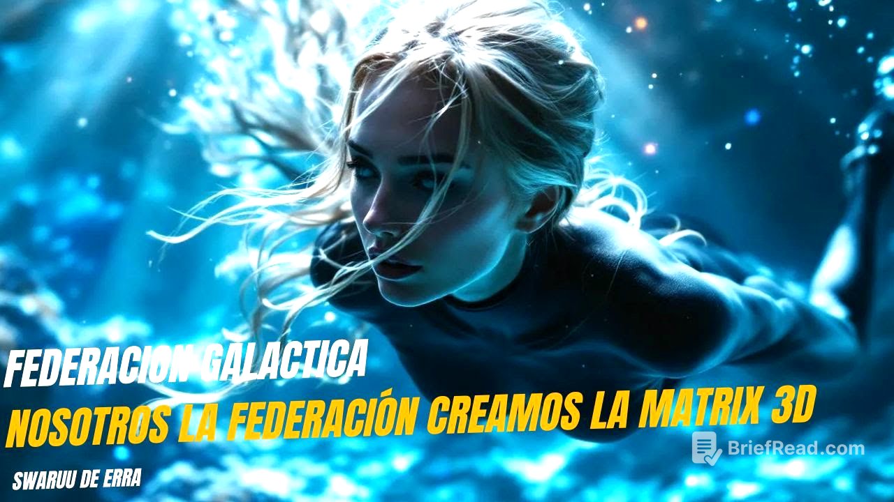 NOSOTROS LA FEDERACIÓN CREAMOS LA MATRIX 3D - SWARUU DE ERRA #taygeta #federacióngaláctica