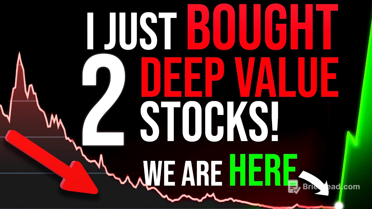 I'm buying 2 DEEP VALUE Stocks NOW!